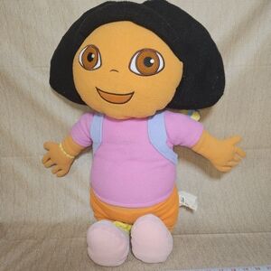 Dora The Explorer with Backpack Map Jumbo 27” Vintage Plush Stuffie Doll